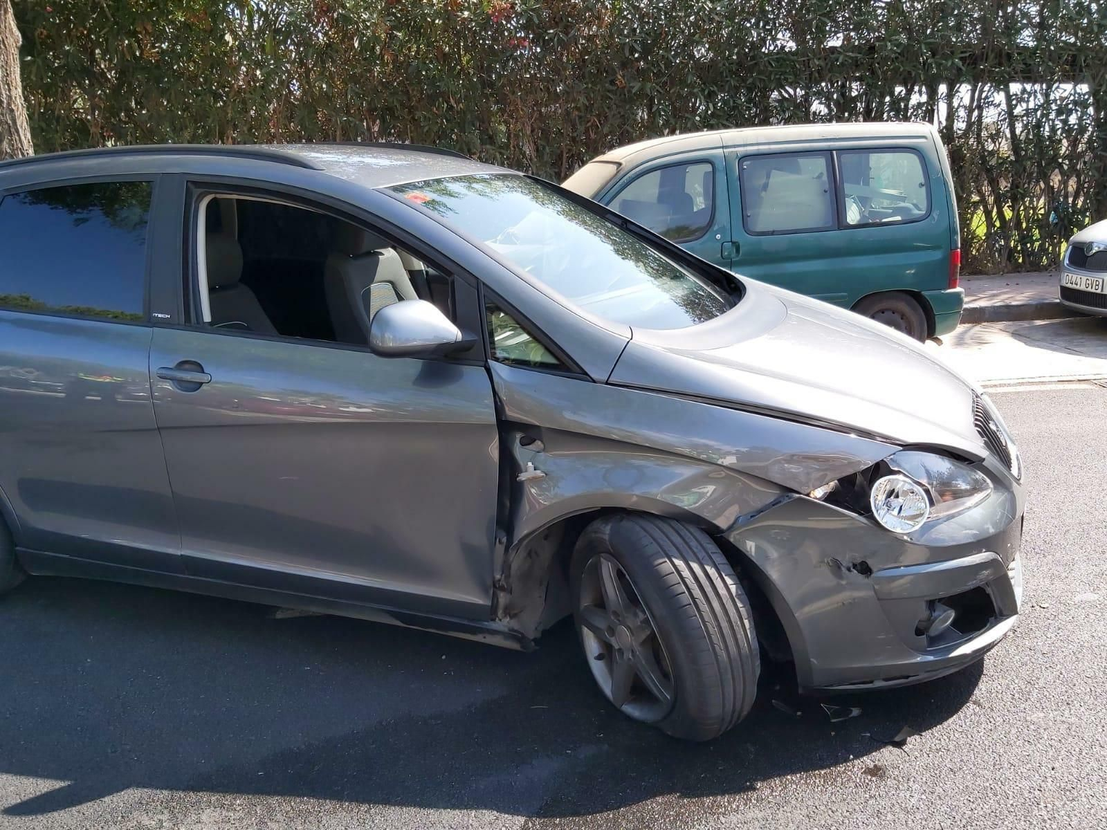 El vehículo en el que viajaba un narco francés fugado en Marbella El vehículo en el que viajaba un narco francés fugado en Marbella