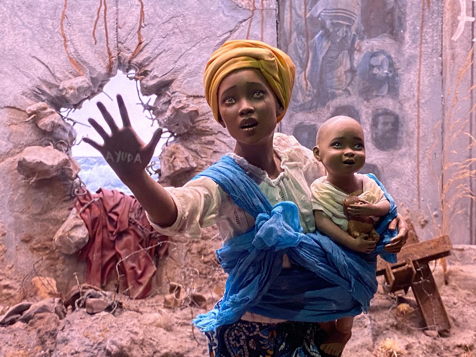 Las alusiones a los conflictos bélicos están presentes en las nuevas obras.