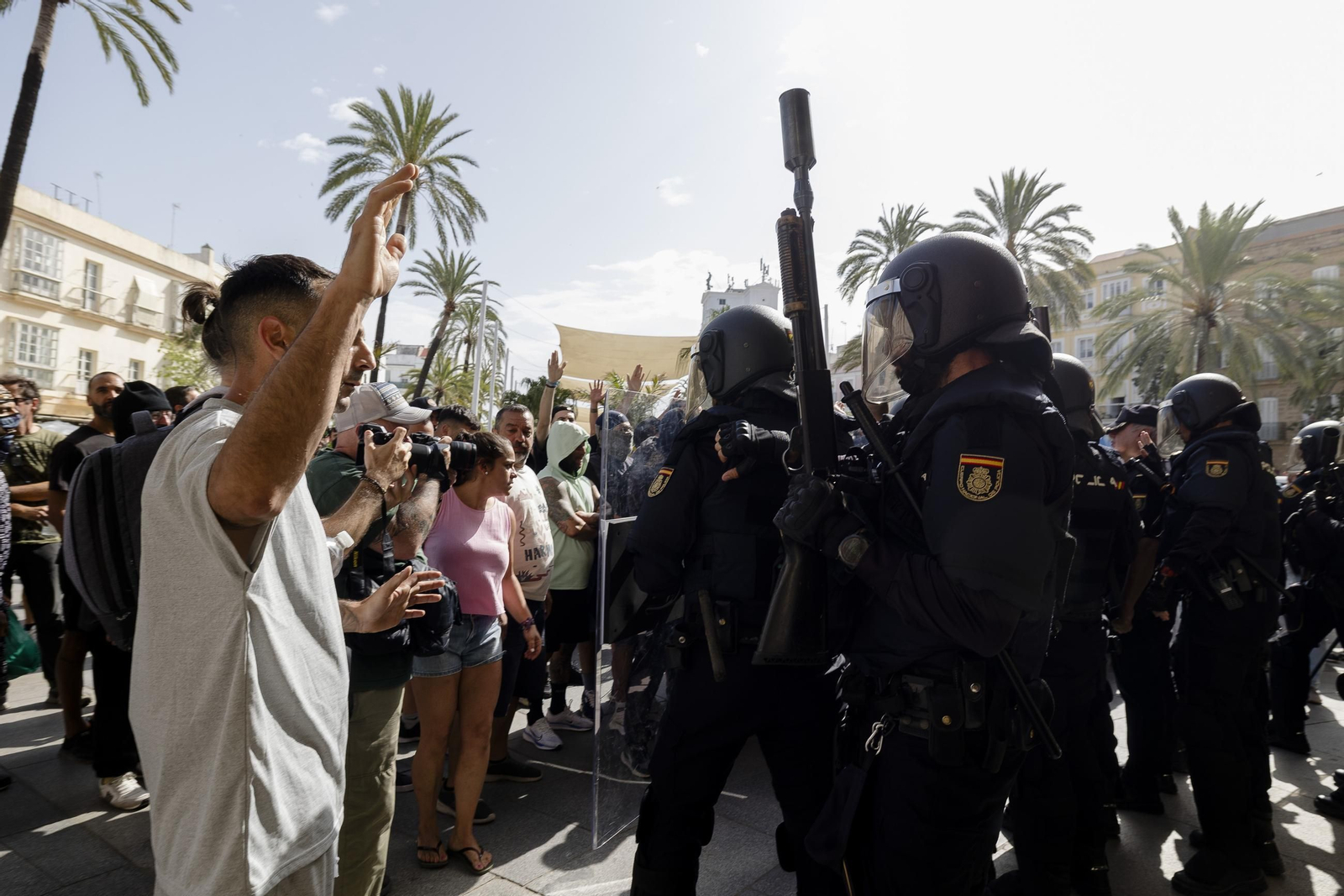 Imágenes del segundo día de huelga de los trabajadores del sector del metal en Cádiz