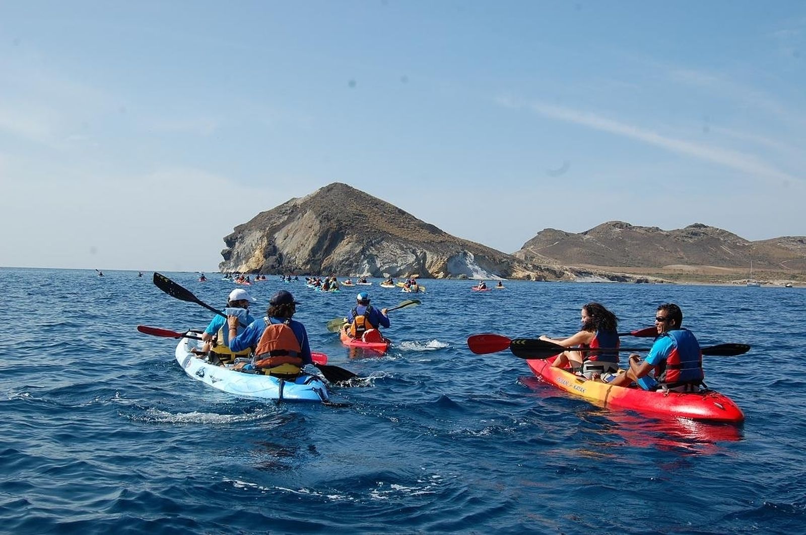 Actividad de kayak en Cabo de Gata