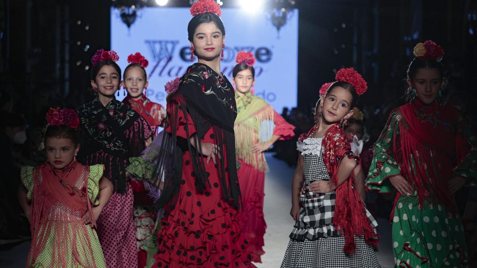 Diseños de Pepa Garrido vistos en el desfile infantil de We Love Flamenco.