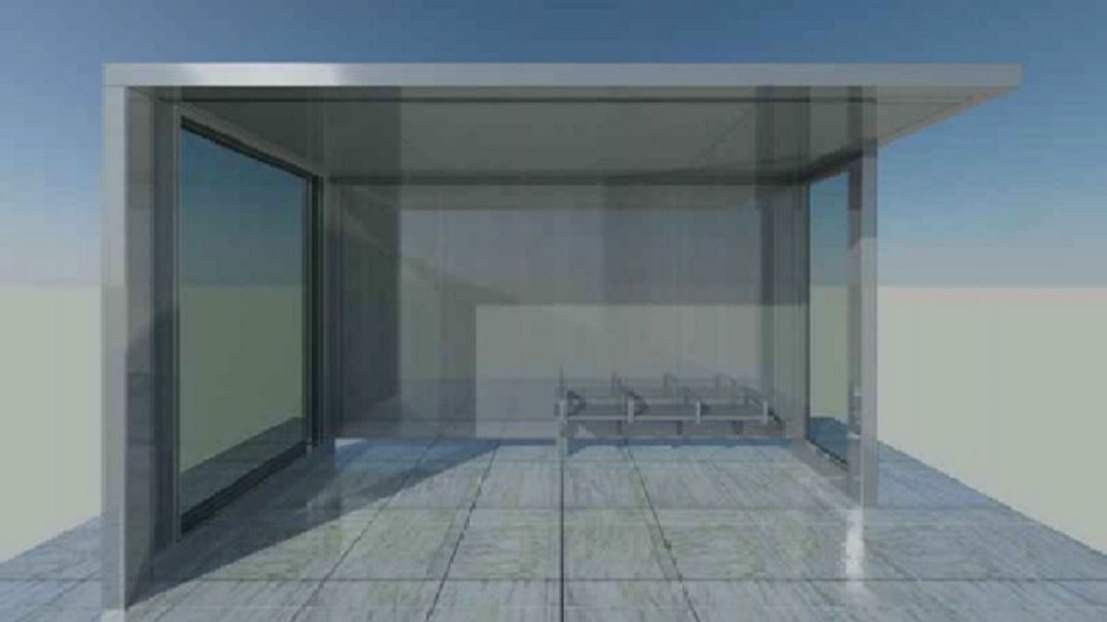 El diseño de la parada de autobús.