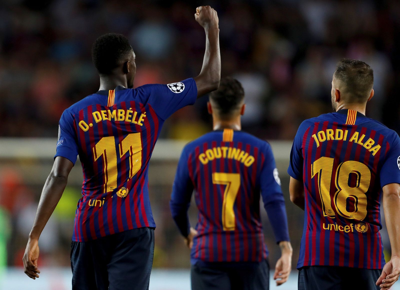 Las imágenes del Barcelona-PSV