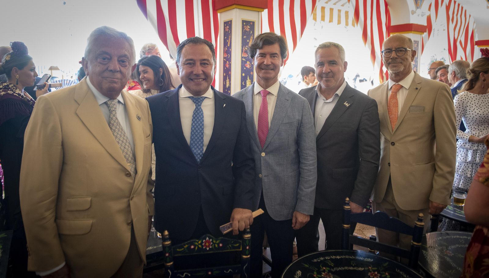 La recepción en la caseta de la Cadena Ser en la Feria de Abril, en imágenes