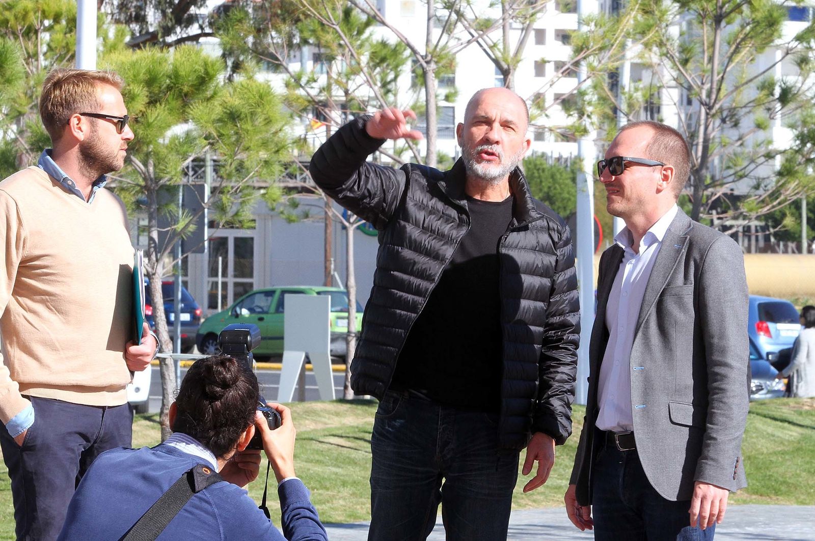 Imágenes de la entrega del premio Ciudad de Huelva a Darío Grandinetti.