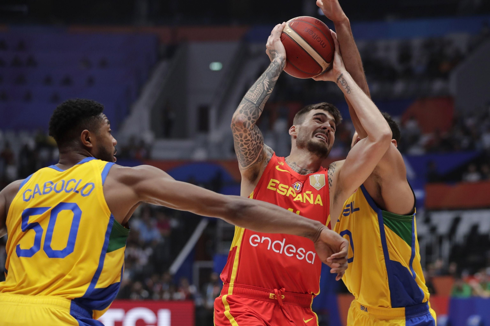 Las fotos del Brasil - España de baloncesto