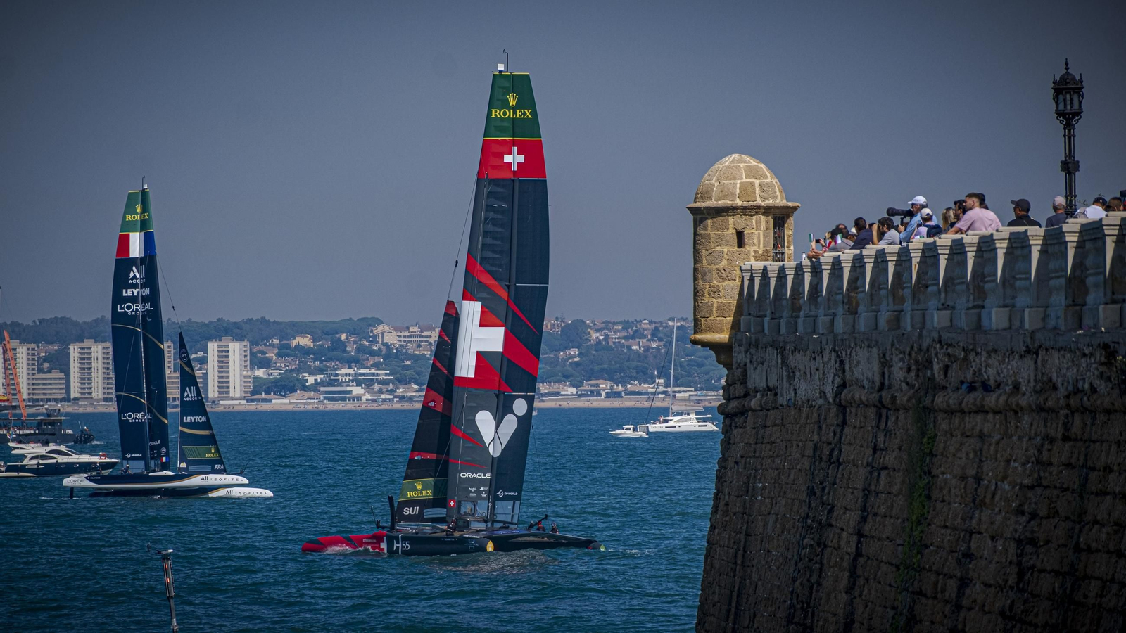 Una de las imágenes más espectaculares que dejó la convocatoria de 2025 de Sail GP.