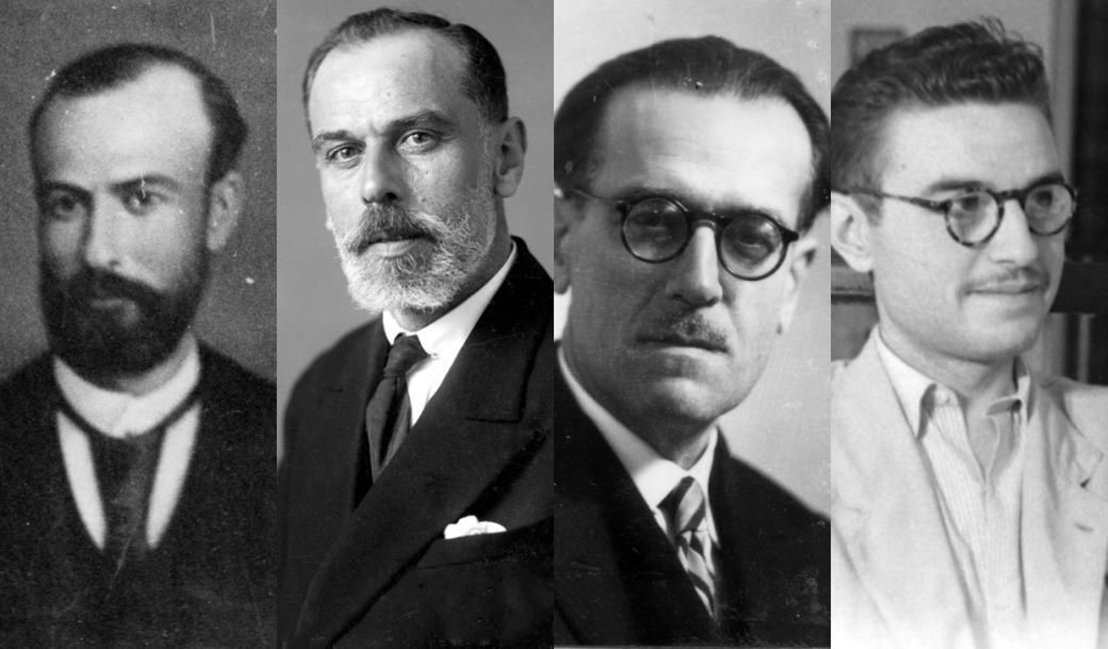 De izquierda a derecha, Manuel Quijano López, Antonio Quijano Gómez, Juan Quijano Gómez y Joaquín Quijano Párraga, pertenecientes a las tres generaciones del estudio de fotografía Quijano, en San Fernando
