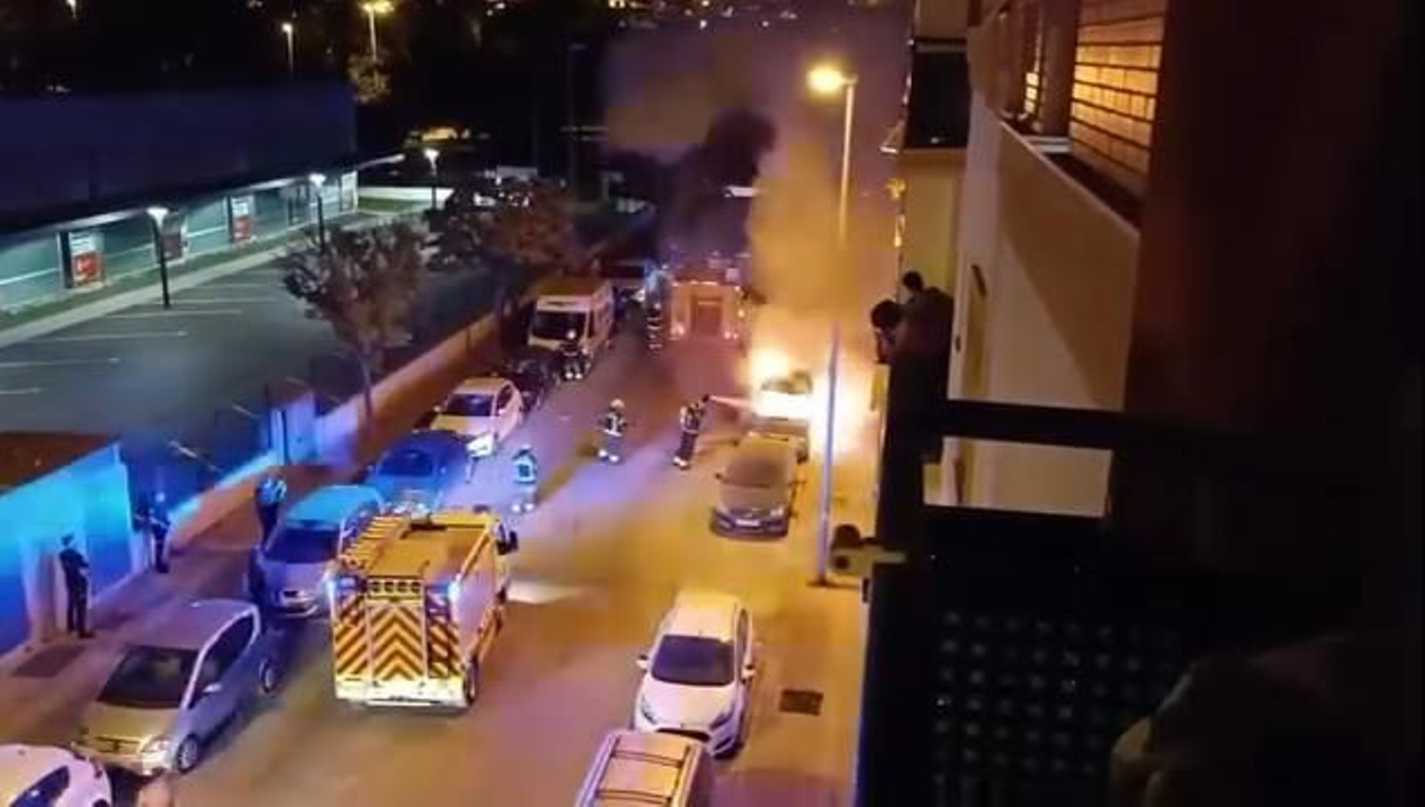 Incendian un coche en la zona sur de Jerez