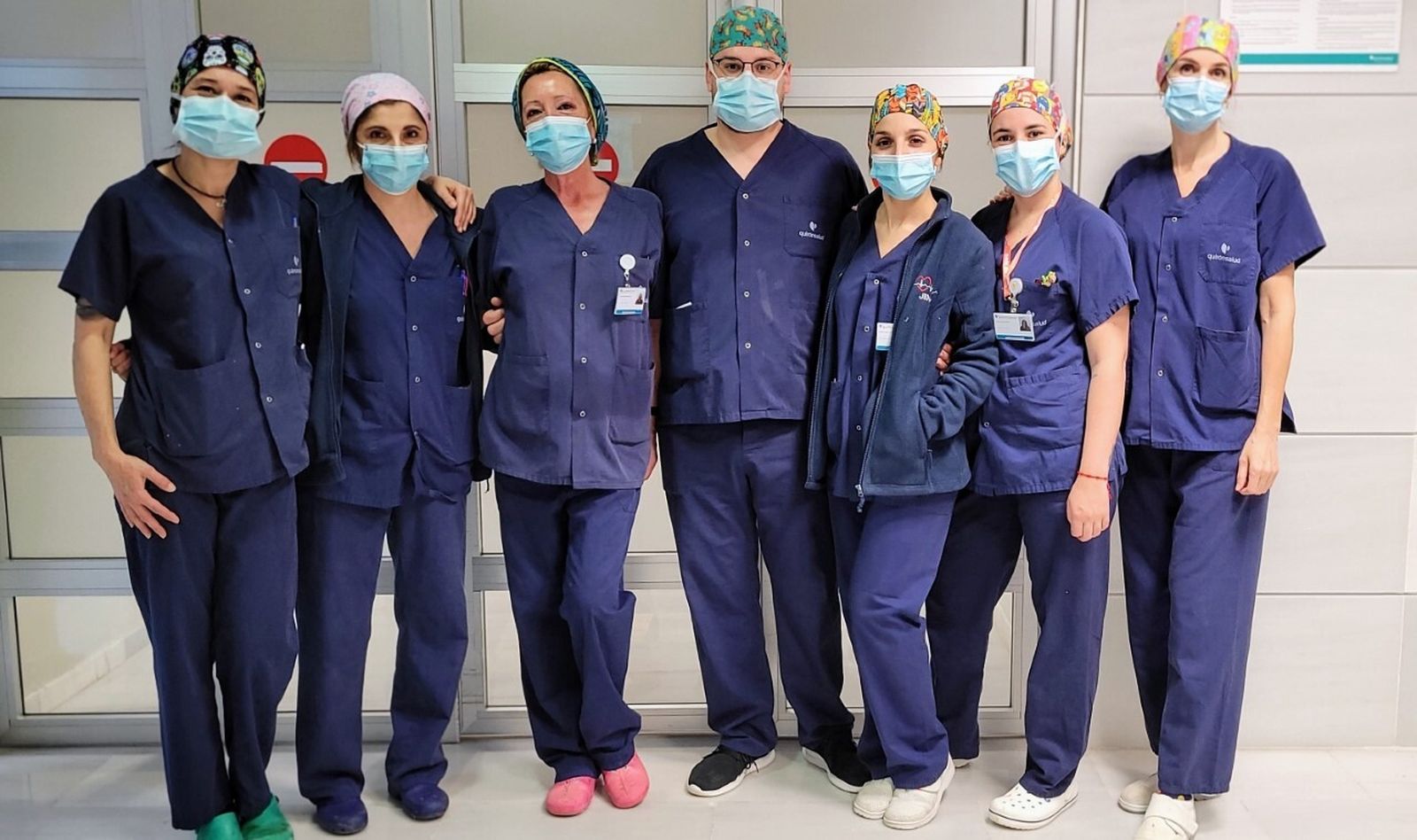 Enfermeras de quirófano de Quirónsalud Marbella.