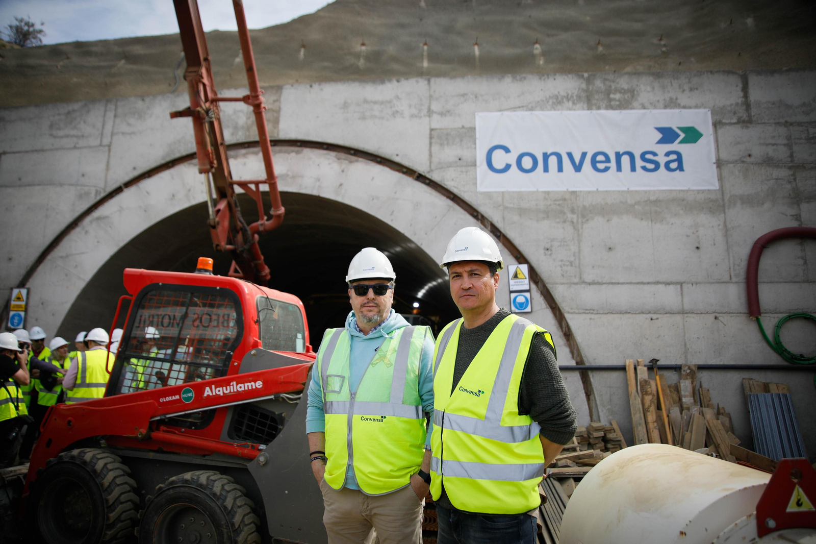 Así están las obras del túnel de Viator en la línea de alta velocidad de Adif, en imágenes