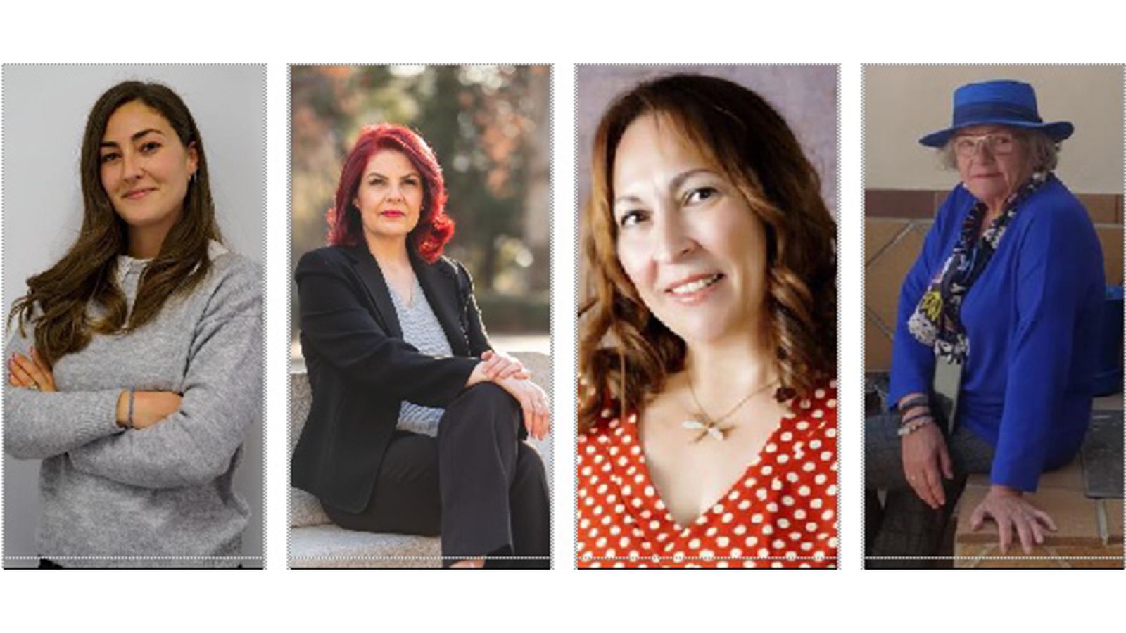 María José Martín Carbonell, Manuela Vaquero Huertas, Carmen Peral Ortiz y María Angustias Saura.