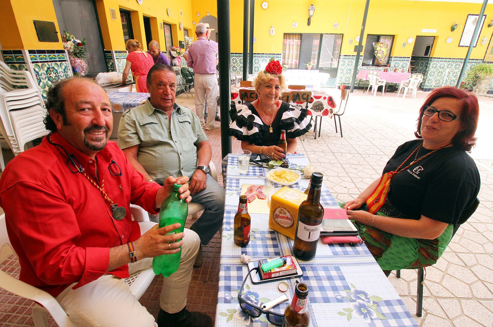 Ambiente en la aldea del Rocío.