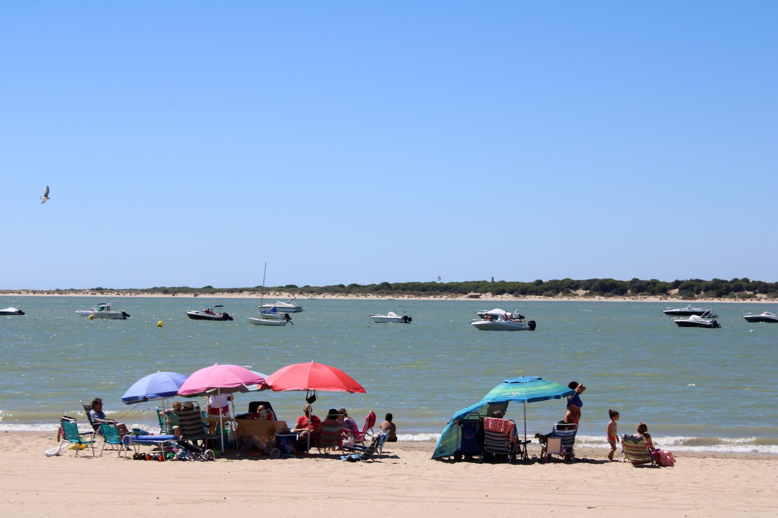 Orilla y embarcaciones en La Calzada Las Piletas, Sanlúcar. Orilla y embarcaciones en La Calzada Las Piletas, Sanlúcar.