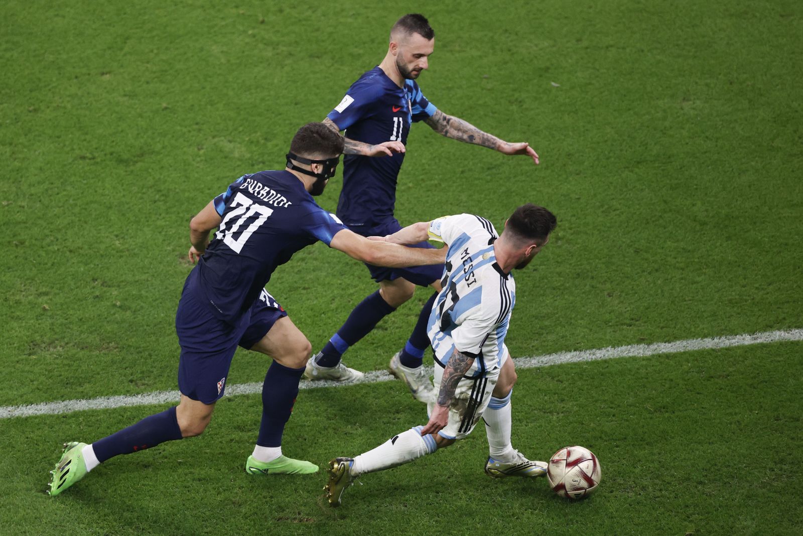 Las fotos de Messi contra Croacia