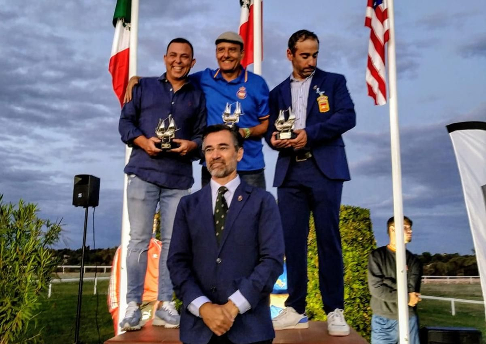 El onubense Miguel Jesús Sánchez, en lo más alto del podio