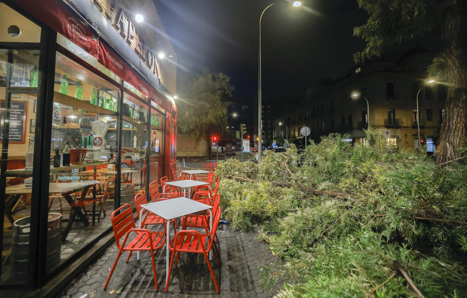 Los efectos de la borrasca 'Bernard' en Sevilla, todas las fotos