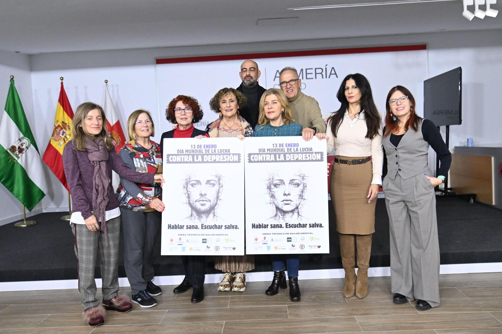 Presentación de las actividades por el Día Mundial contra la Depresión, en Almería.