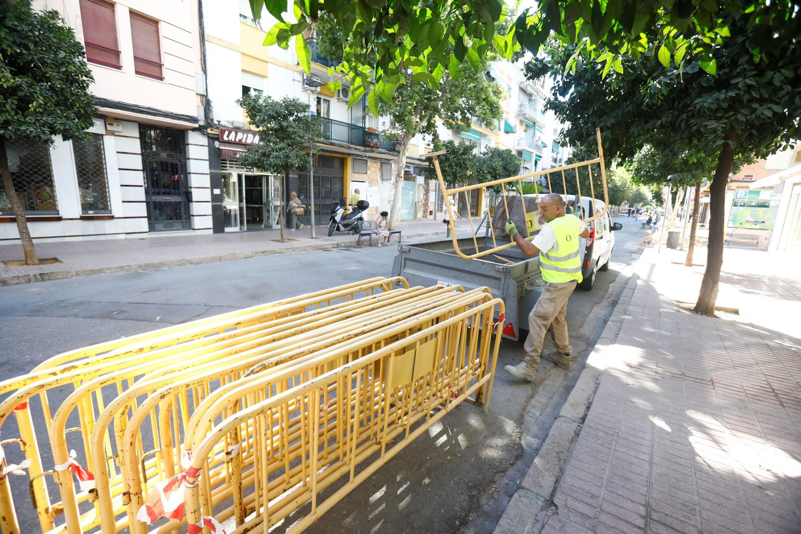 Las imágenes del inicio de las obras de reforma de La Viñuela