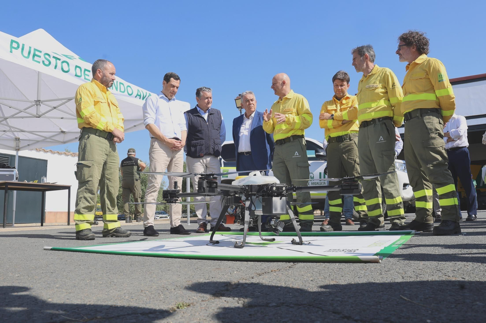 Imágenes de la presentación del Plan Infoca 2024 de prevención de incendios forestales