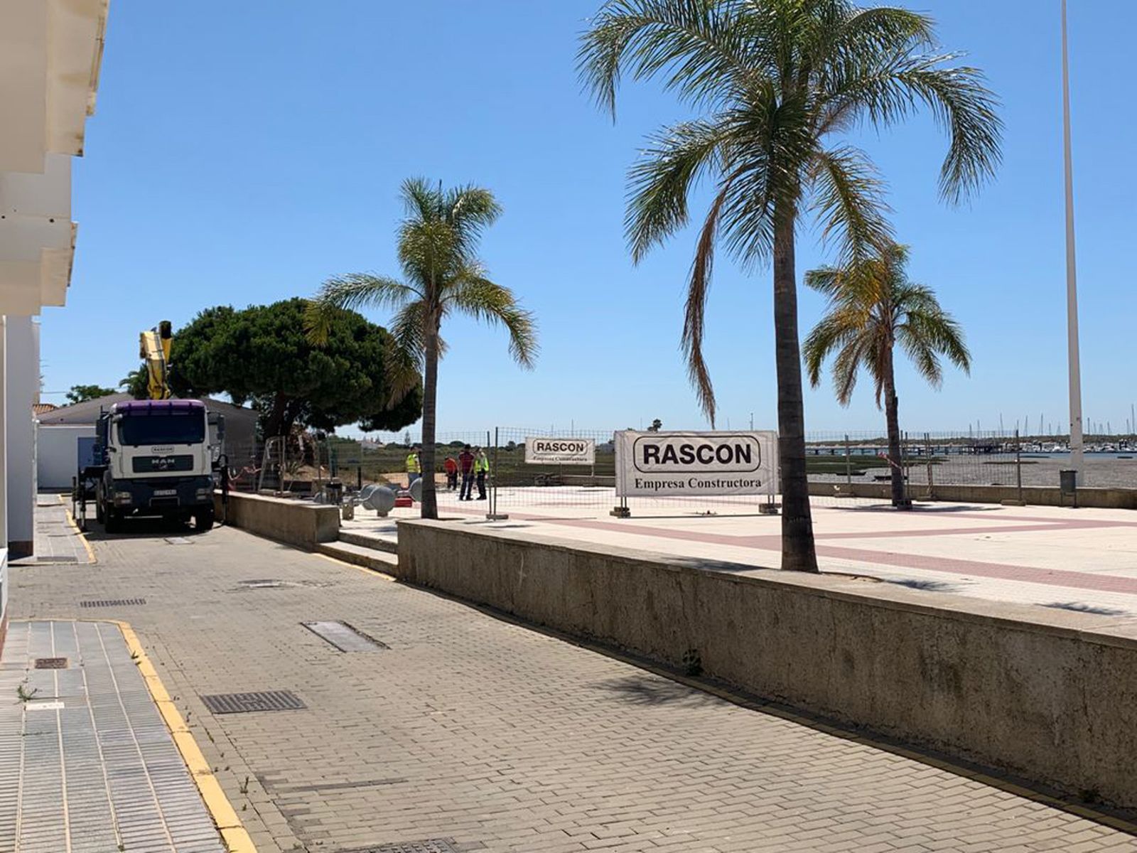 Obras iniciadas en el Paseo Marítimo de El Rompido