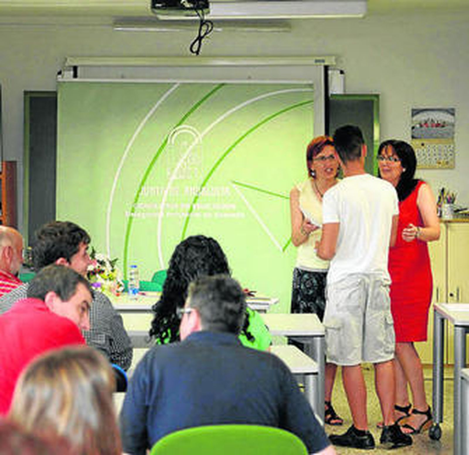 Ana Gámez, ayer, en el acto en el Zaidín.