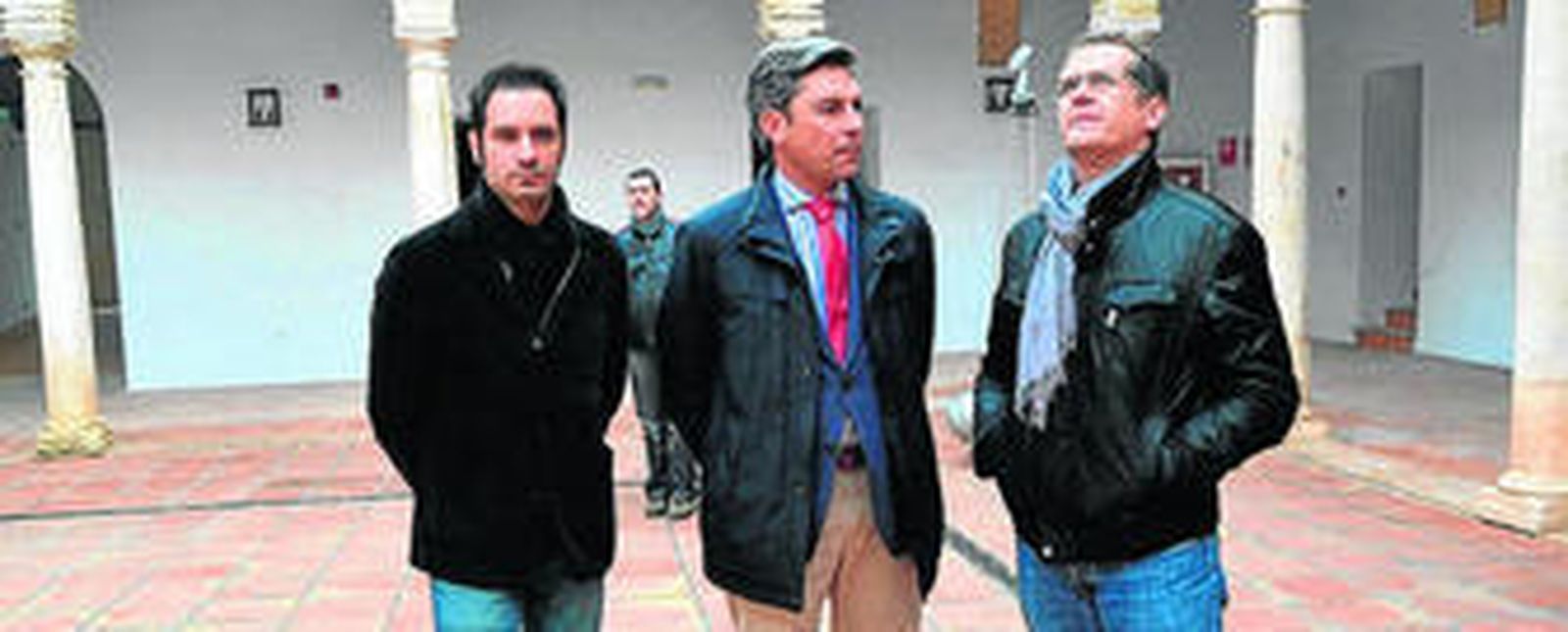 Julio Criado, Andrés Lorite y José Luis Caravaca.