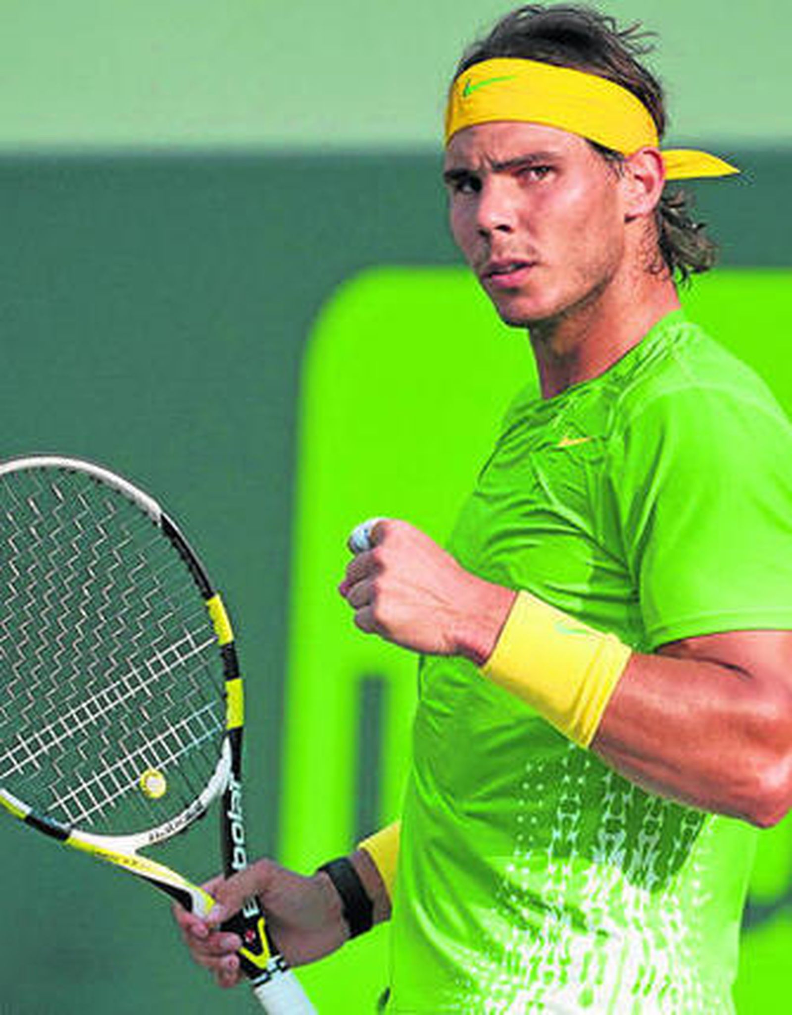 Rafael Nadal durante un partido.