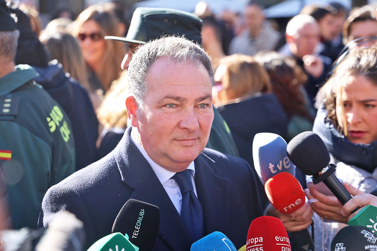 Las fotografías del minuto de silencio por el trágico accidente de tren