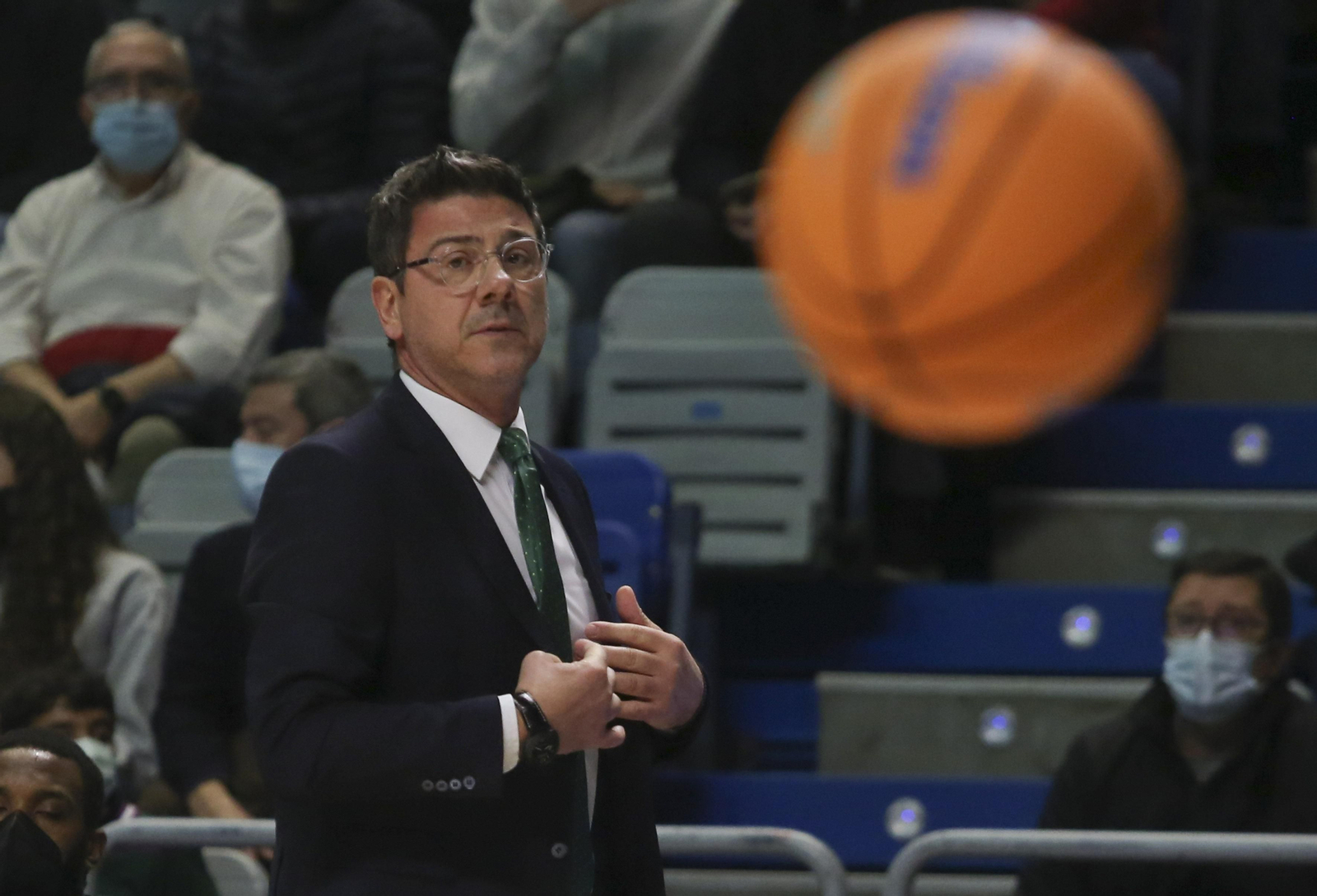 Katsikaris, durante el Unicaja - Cluj Napoca.