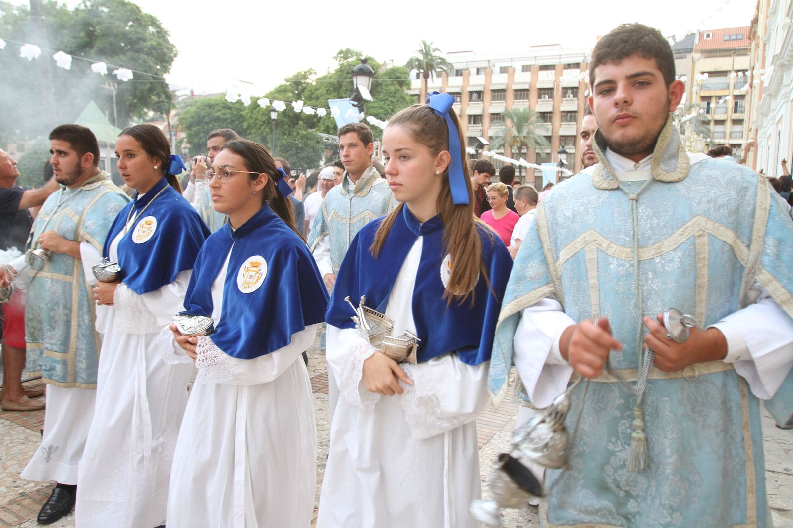 Procesión solemne de la Virgen de la Cinta.
