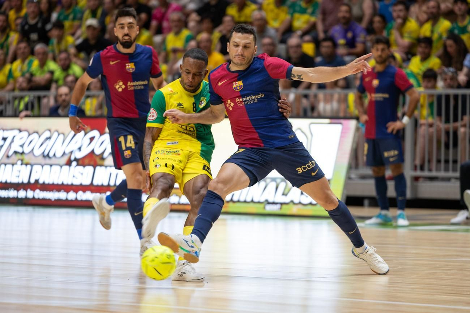 El triunfo del Barça ante el Jaén FS en el Olivo Arena