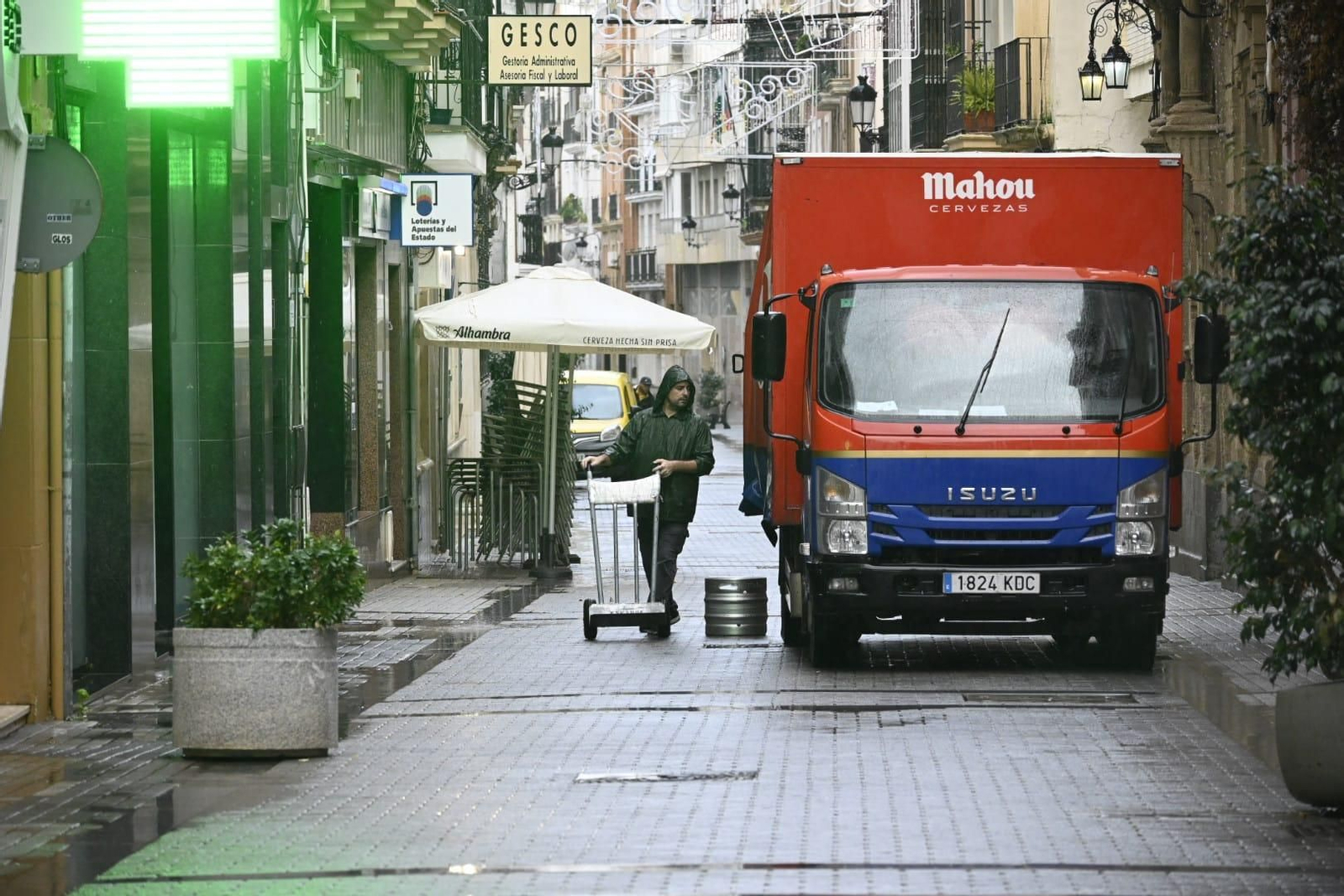 Imágenes del paso de la DANA por Huelva en la mañana del viernes