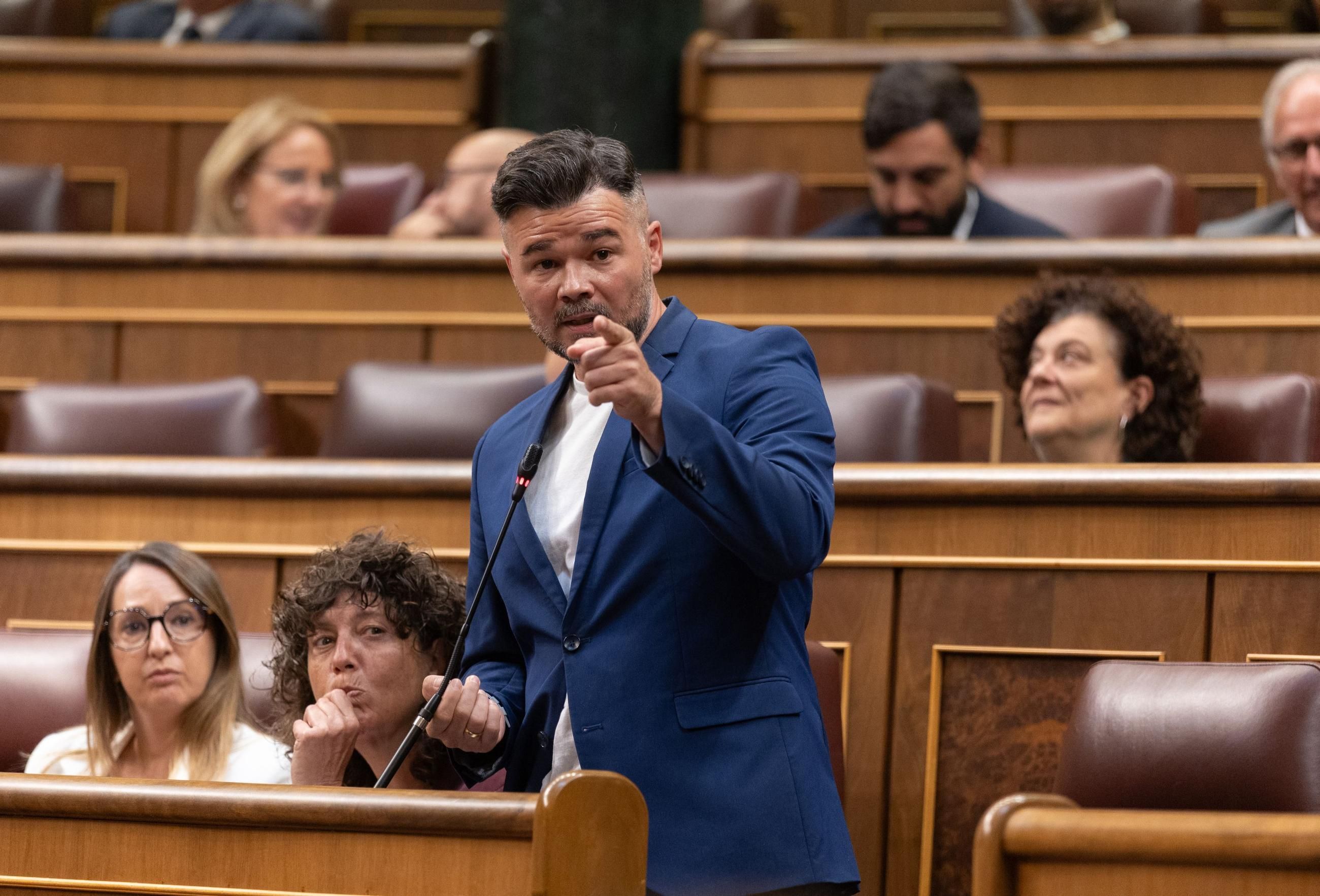 Rufián pide un espacio "plurinacional de verdad" para hacer frente a PP y Vox: "A la izquierda del PSOE no hay nada"