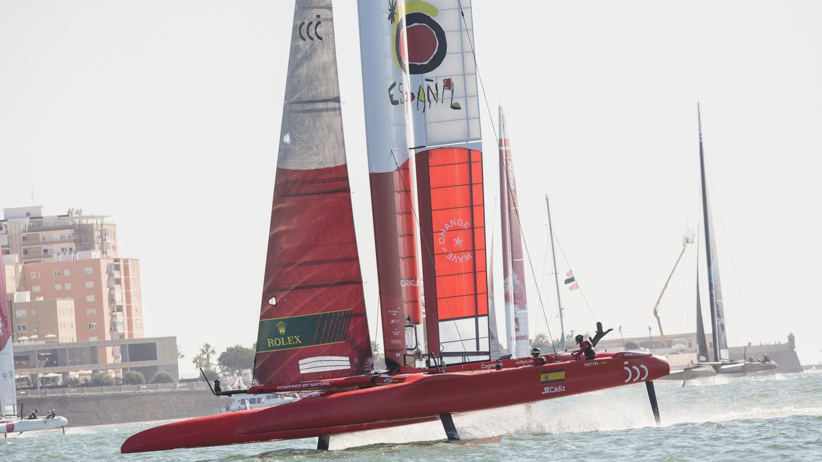 Las imágenes de la primera jornada de la SailGP en Cádiz