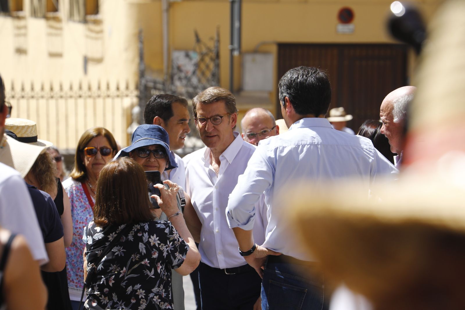 La visita de Núñez-Feijóo a Córdoba, en imágenes