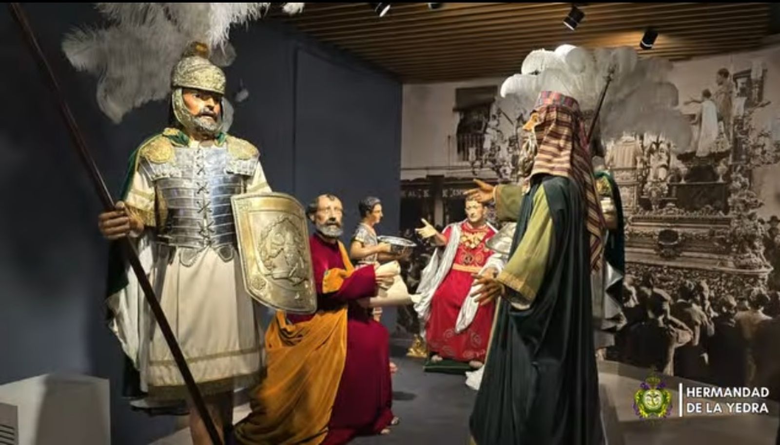 Una imagen del conjunto escultórico expuesto.