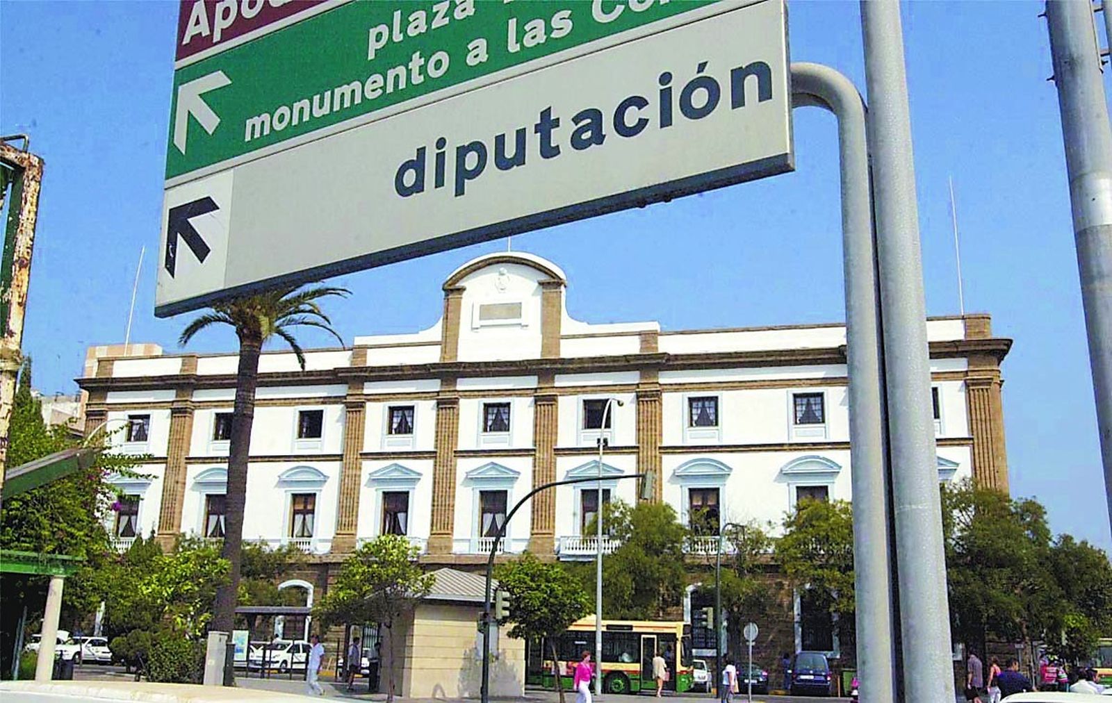 Exterior del palacio provincial de Diputación, en una imagen de archivo.