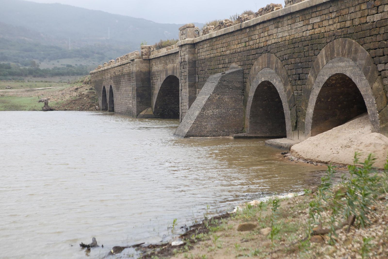 Estado del pantano de Charco Redondo en la localidad de Los Barrios.