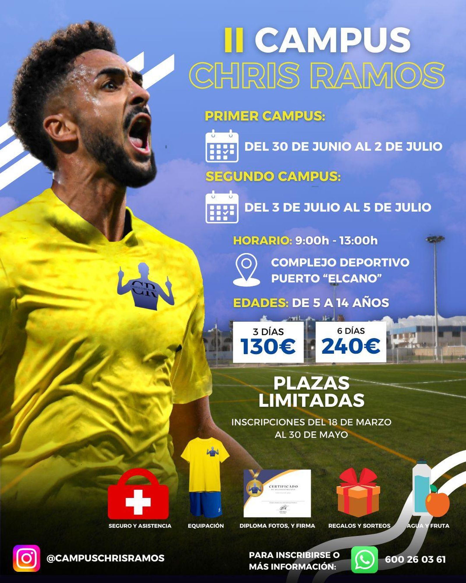 Cartel del Campus Chris Ramos.