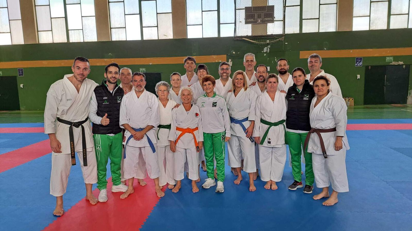 Alumnos del Dakentai, en Málaga.