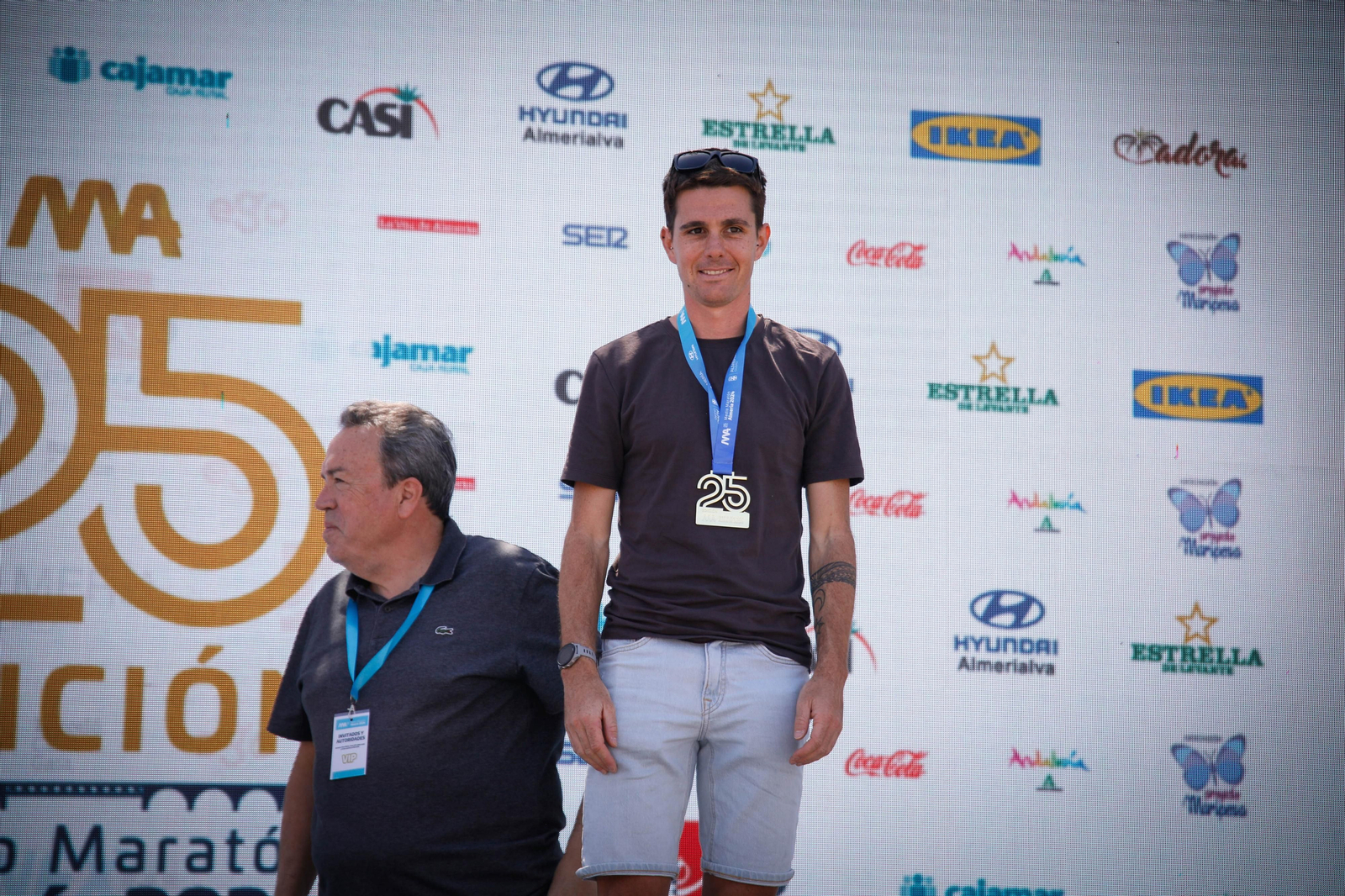 Imágenes de los premiados en la Media maratón de la Cuidad de Almería