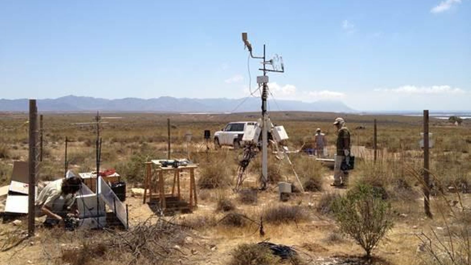 Estación 'eddy covariance' de la UGR en el Parque Natural de Cabo de Gata Níjar.