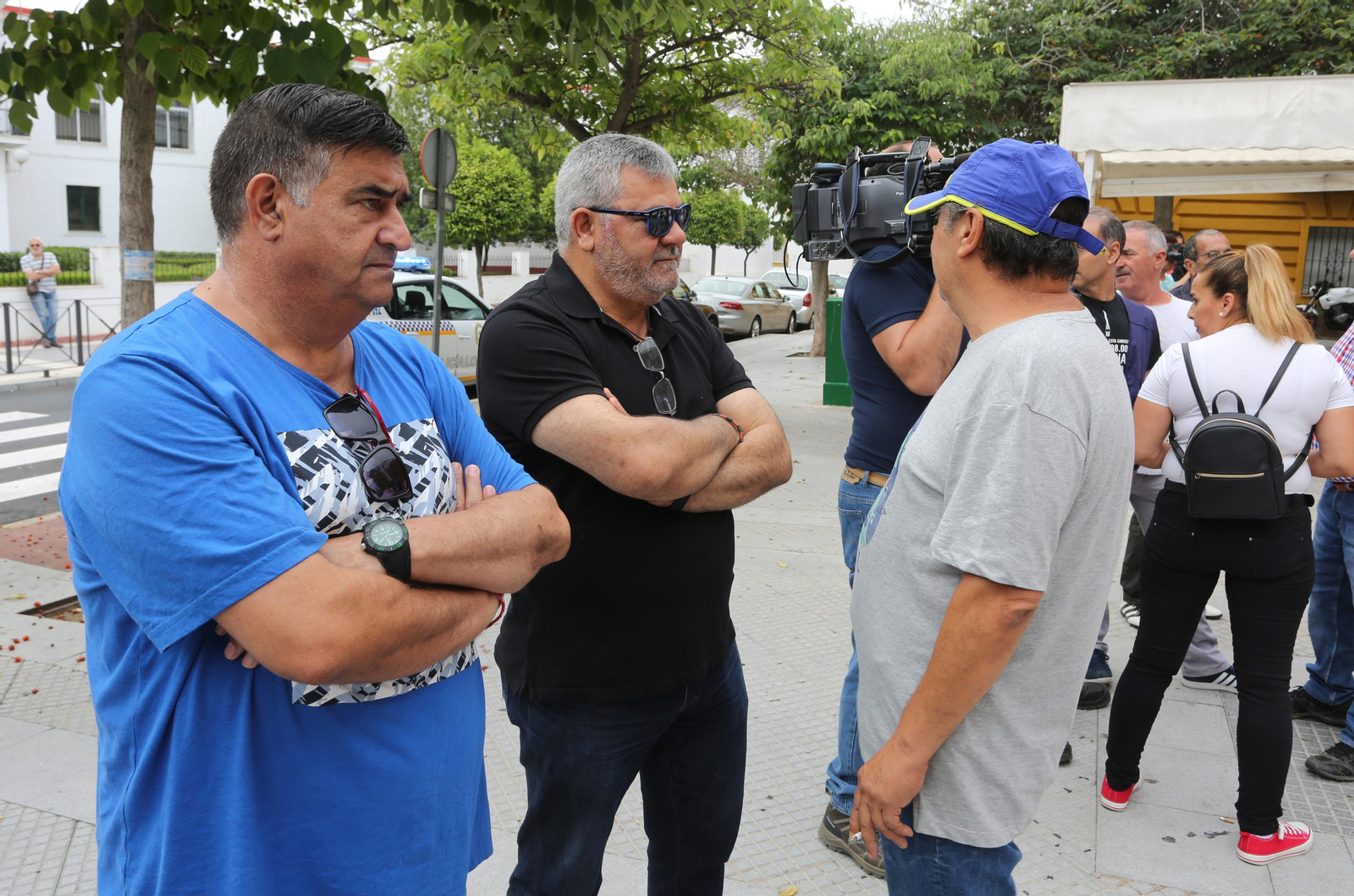 Más imágenes de la protesta de los minoristas del mercado de San Sebastián