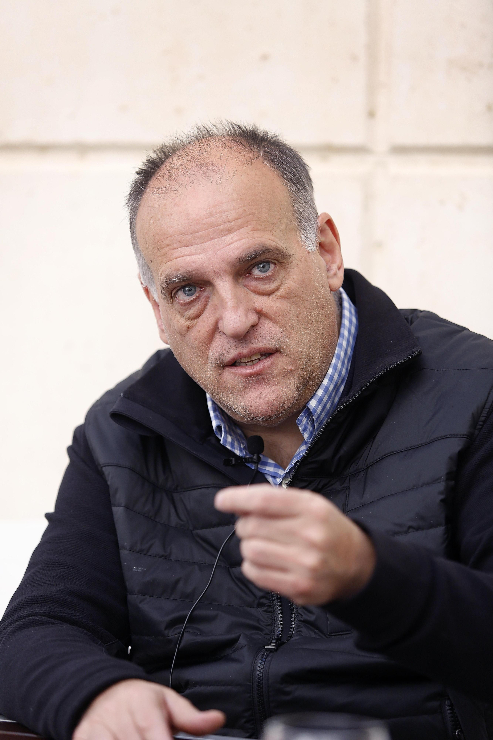 Las fotos de la entrevista a Javier Tebas