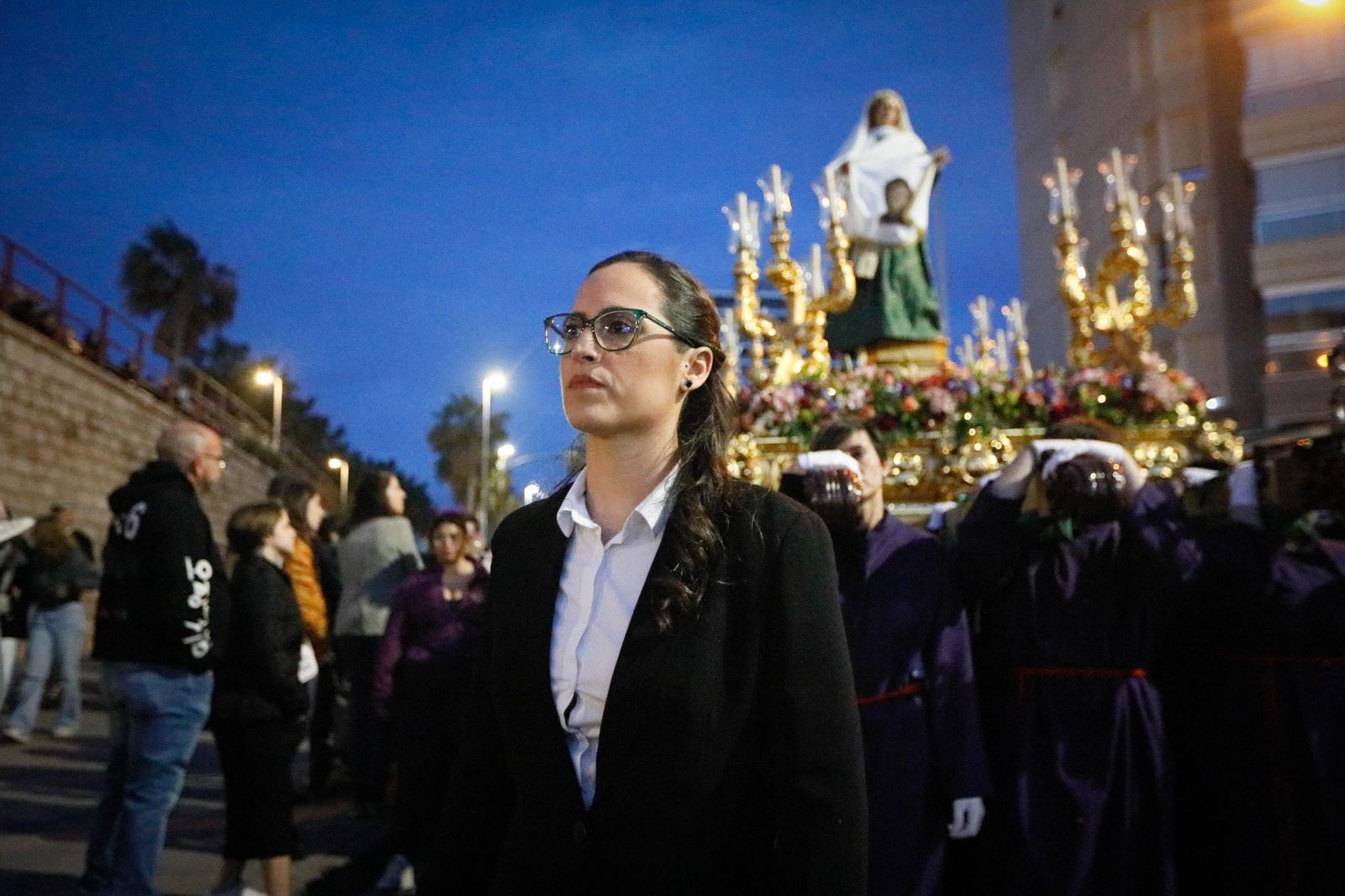 La procesión del Encuentro, en imágenes