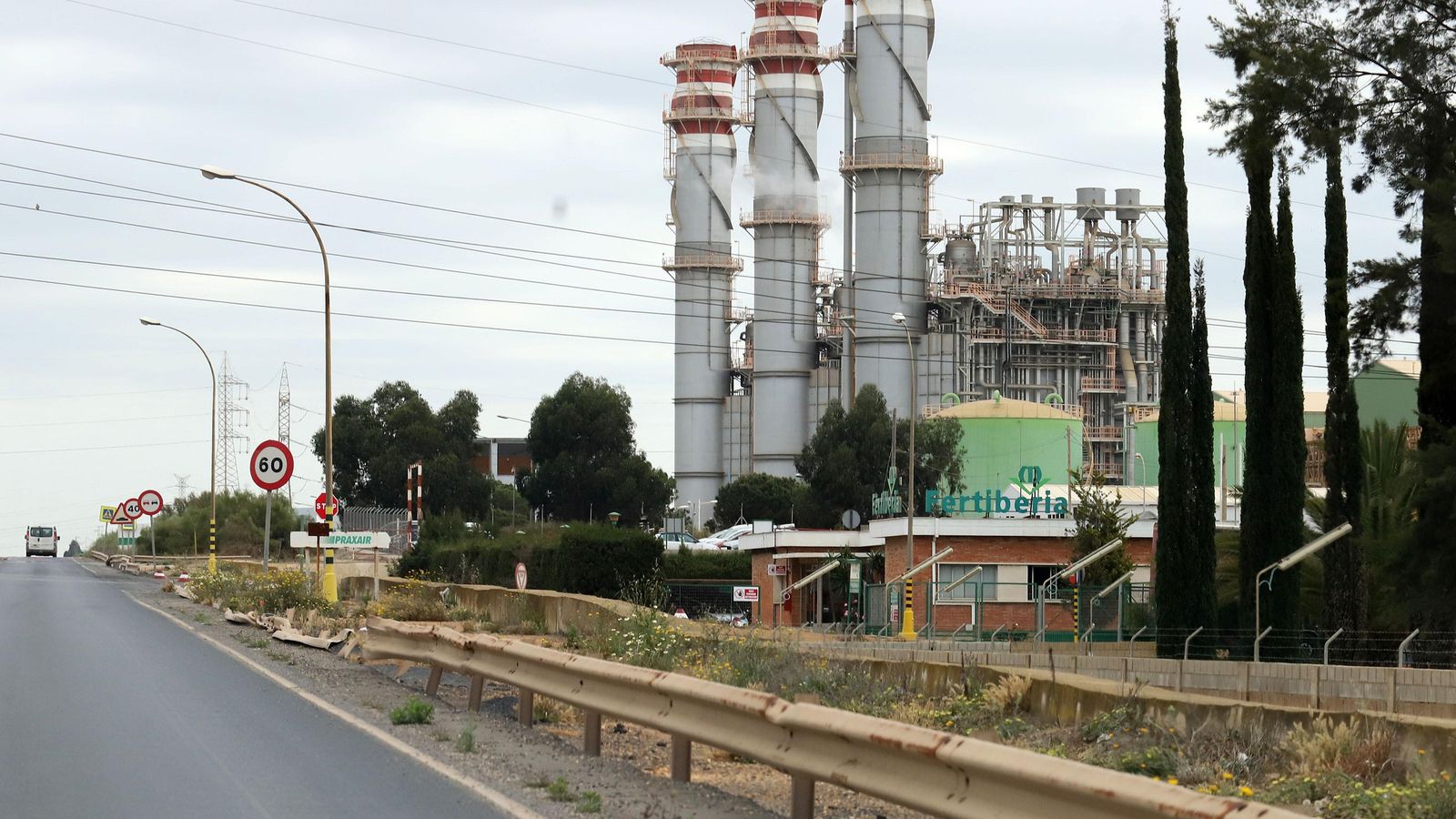 Planta de Fertiberia en la localidad de Palos.