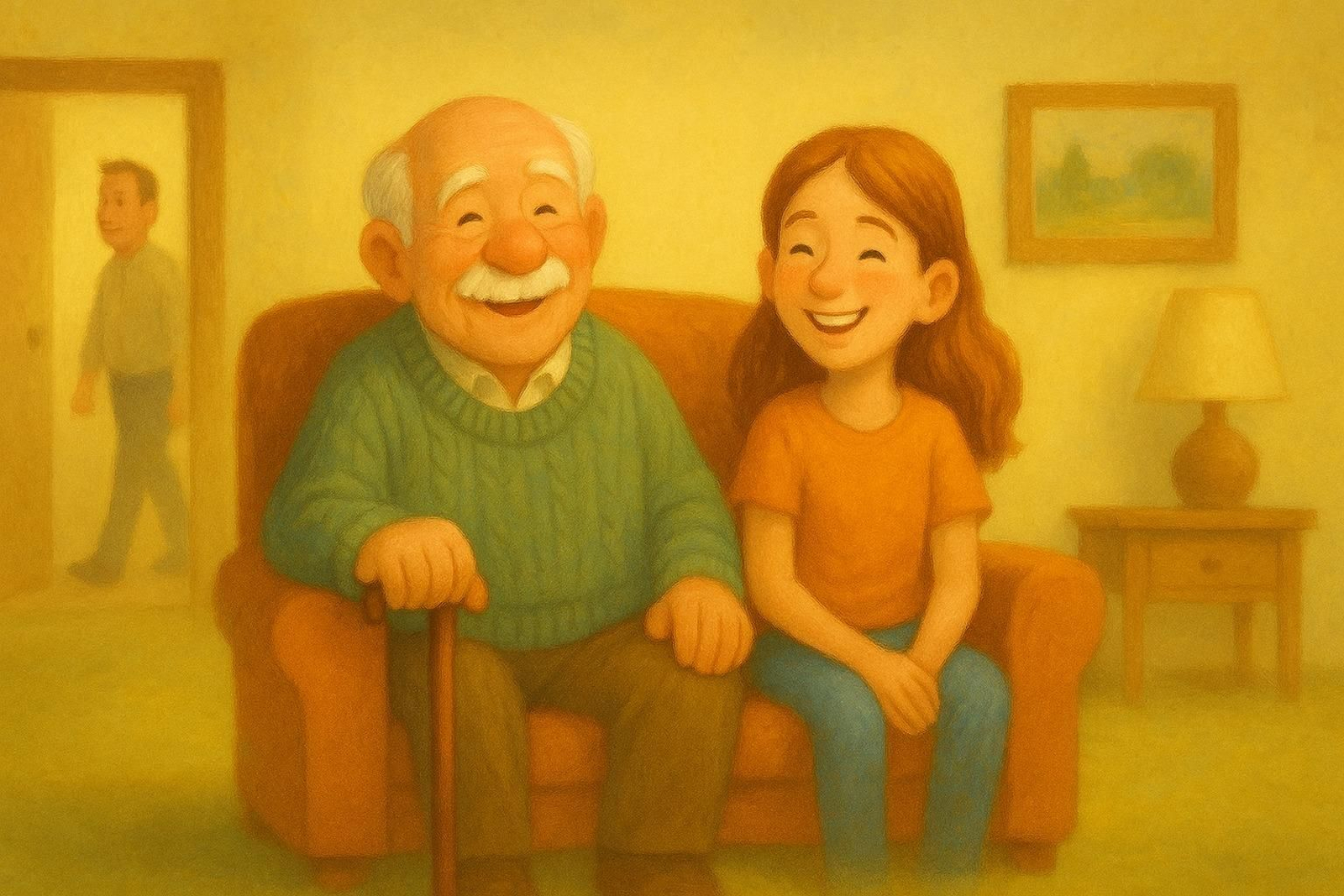 Ilustración de 'La muchacha feliz'
