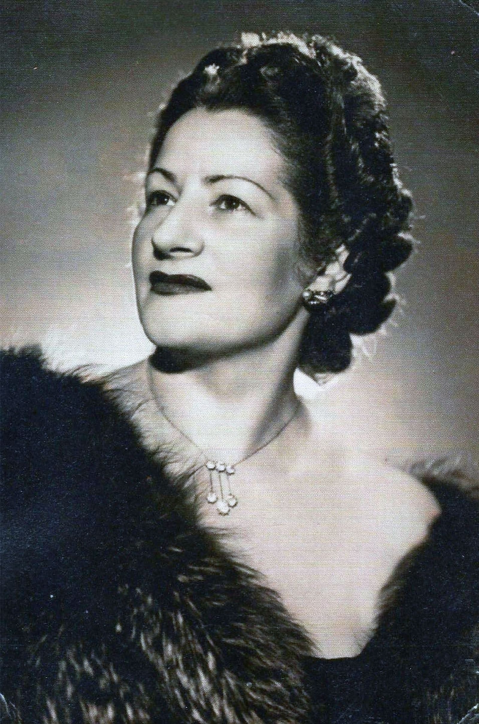 Fidela Campiña en una foto realizada en diciembre de 1946.