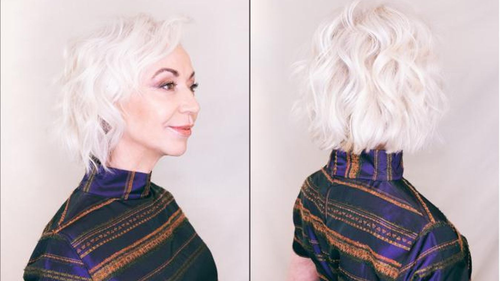 Peinado de madrina con ondas beachy glam.